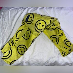 BAGGU Yellow Happy Face Standard Reusable Tote Bag NEW NWOT